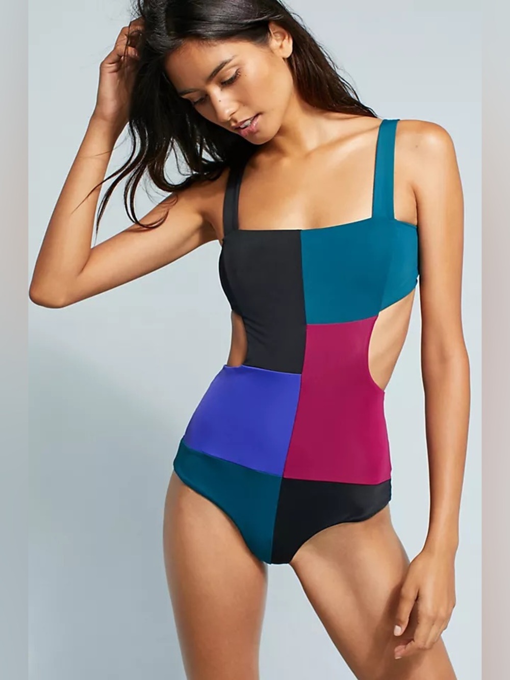 Mara hoffman  Colorblock One-Piece Swimsuit